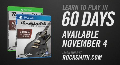 Zdjęcie okładkowe wpisu Rocksmith 2014 zostanie wydany na PlayStation 4