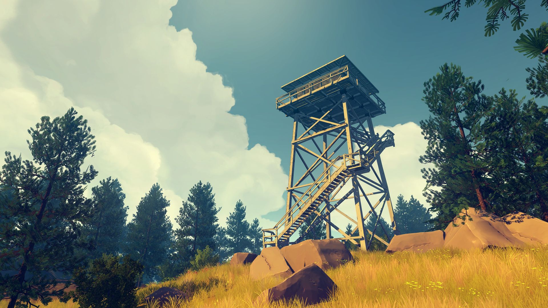 Zdjęcie okładkowe wpisu Firewatch z datą premiery, Wyoming czeka