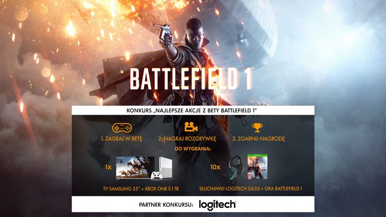 Zdjęcie okładkowe wpisu Beta Battlefield 1 już czeka! Zagraj, pochwal się akcją meczu i wygraj nagrody