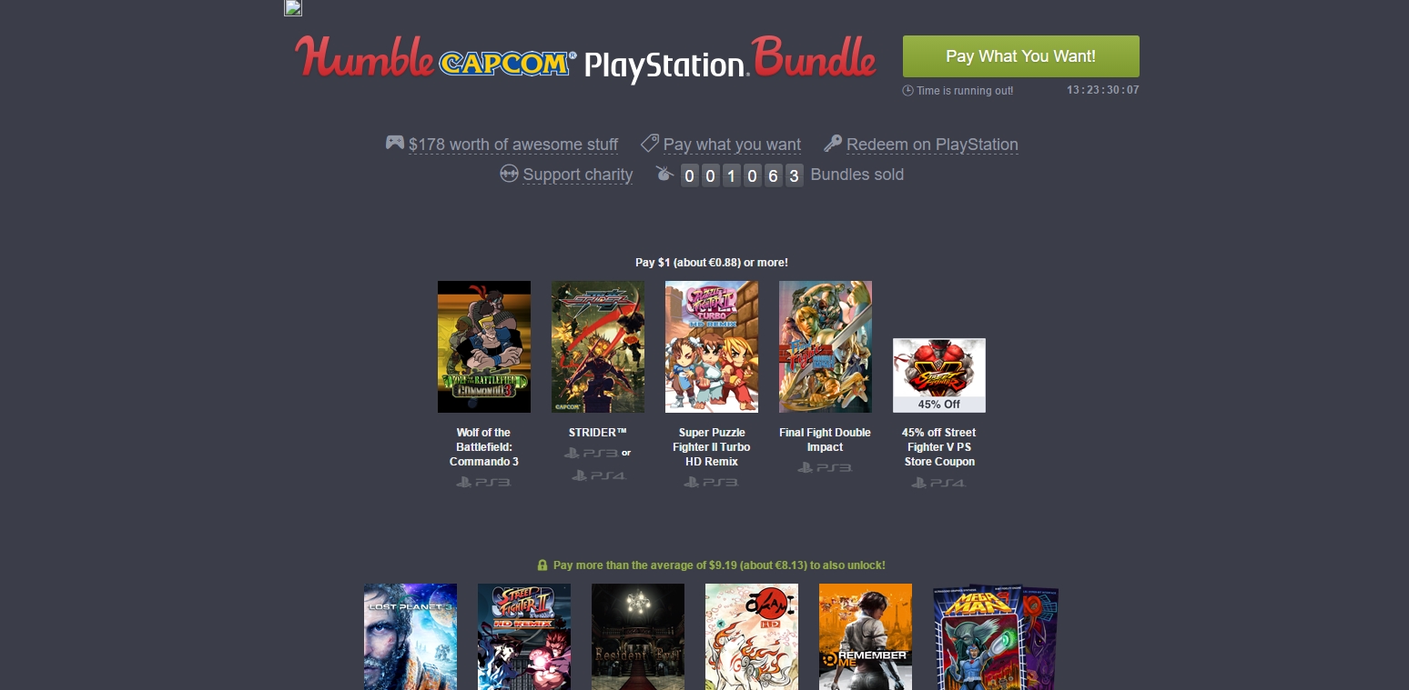 Zdjęcie okładkowe wpisu Humble Capcom PlayStation Bundle – pierwsza paczka dla fanów Sony!