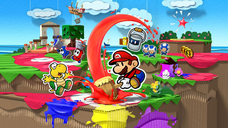 Zdjęcie okładkowe wpisu Nowy zwiastun Paper Mario: Color Splash