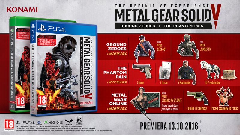 Zdjęcie okładkowe wpisu Metal Gear Solid V: The Definitive Experience trafiło do sklepów