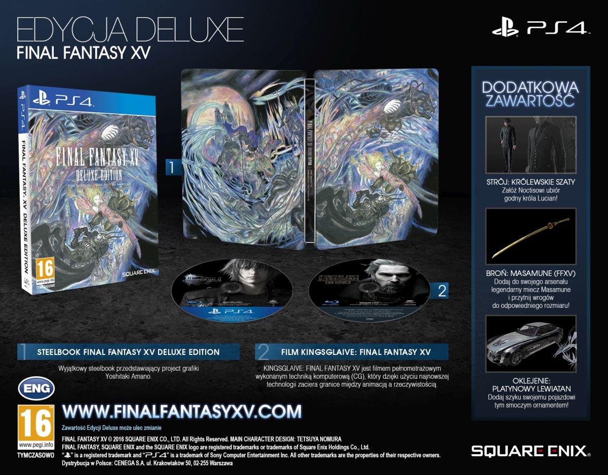 Zdjęcie okładkowe wpisu Już za tydzień premiera gry FINAL FANTASY XV!