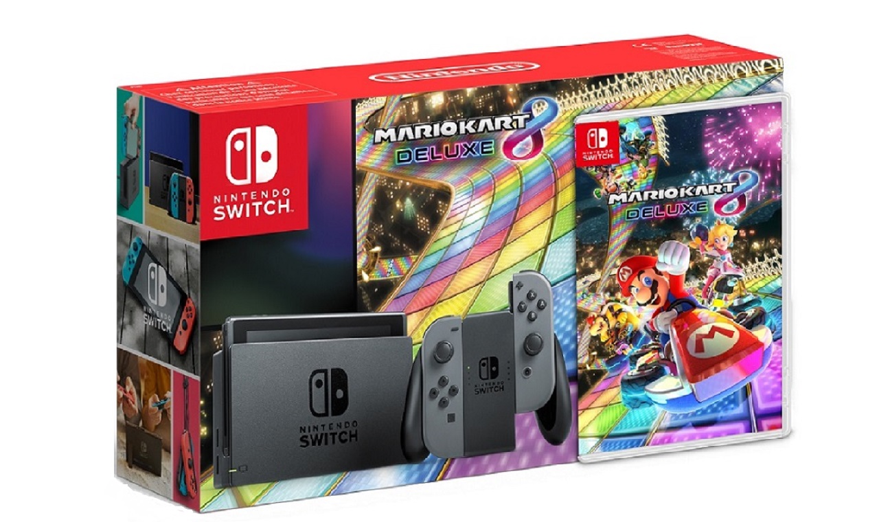 Zdjęcie okładkowe wpisu Pierwszy zestaw Nintendo Switch z grą Mario Kart 8 Deluxe pojawił się w rosyjskim sklepie Nintendo