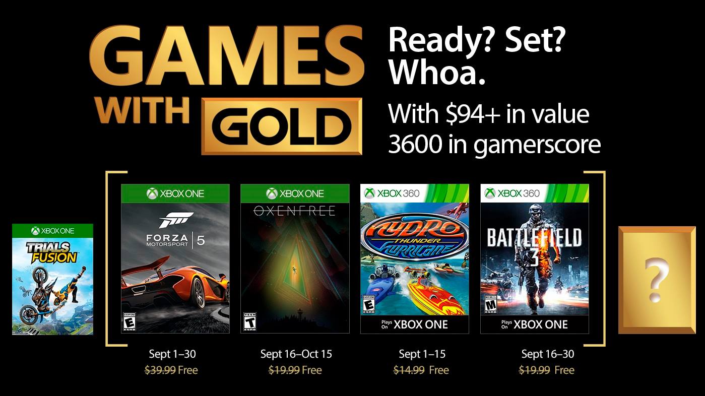 Zdjęcie okładkowe wpisu Forza Motorsport 5 i Battlefield 3 we wrześniowej ofercie Games with Gold