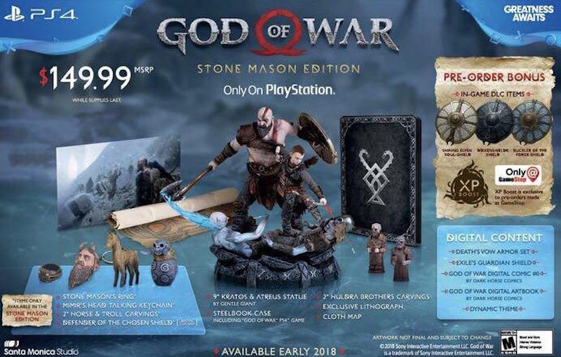 Zdjęcie okładkowe wpisu God of War Stone Mason Edition – zawartość