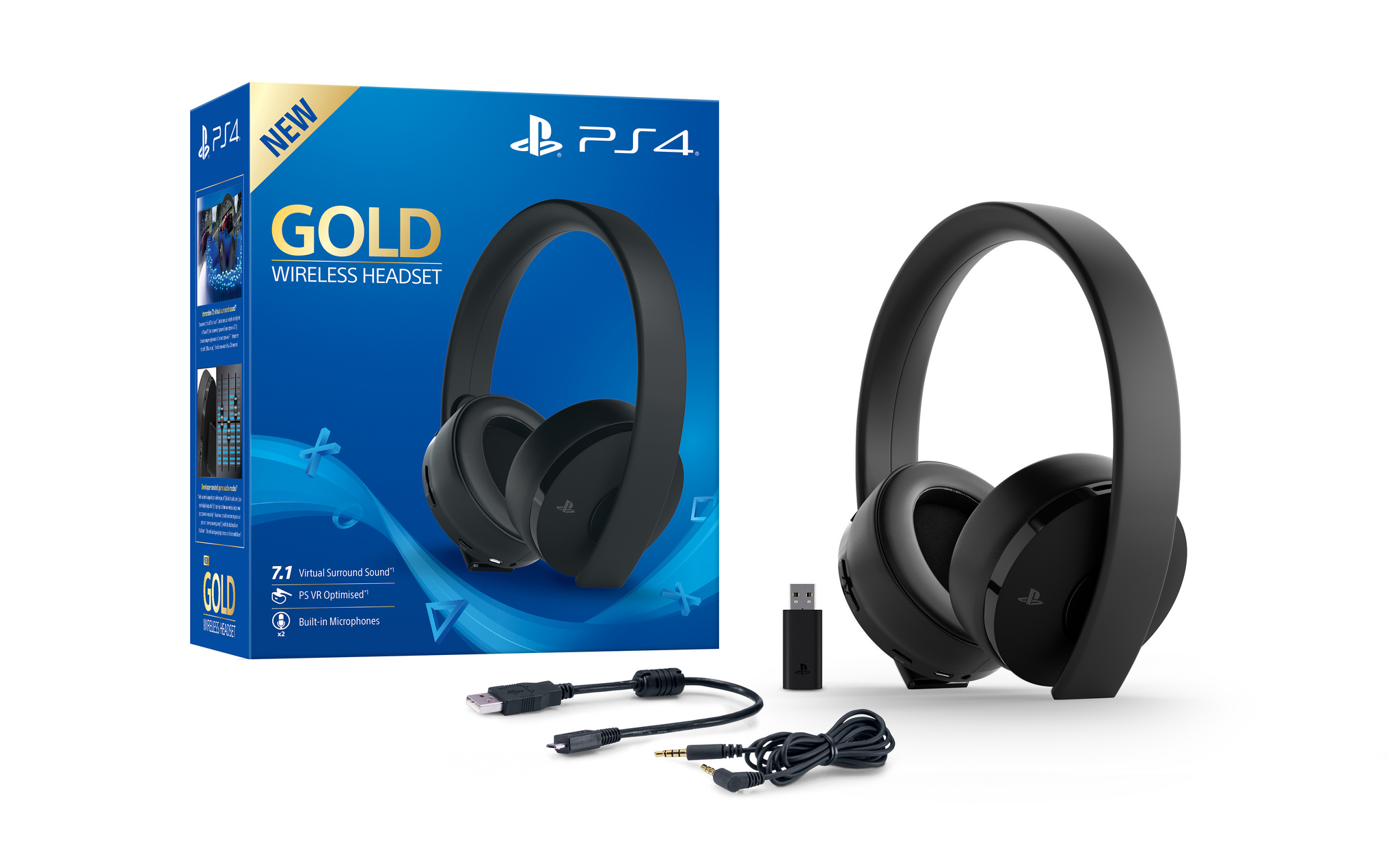 Zdjęcie okładkowe wpisu Sony przedstawia nowy Gold Wireless headset