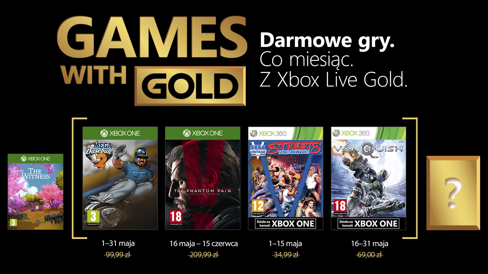 Zdjęcie okładkowe wpisu Majowa oferta gier w usłudze Games with Gold