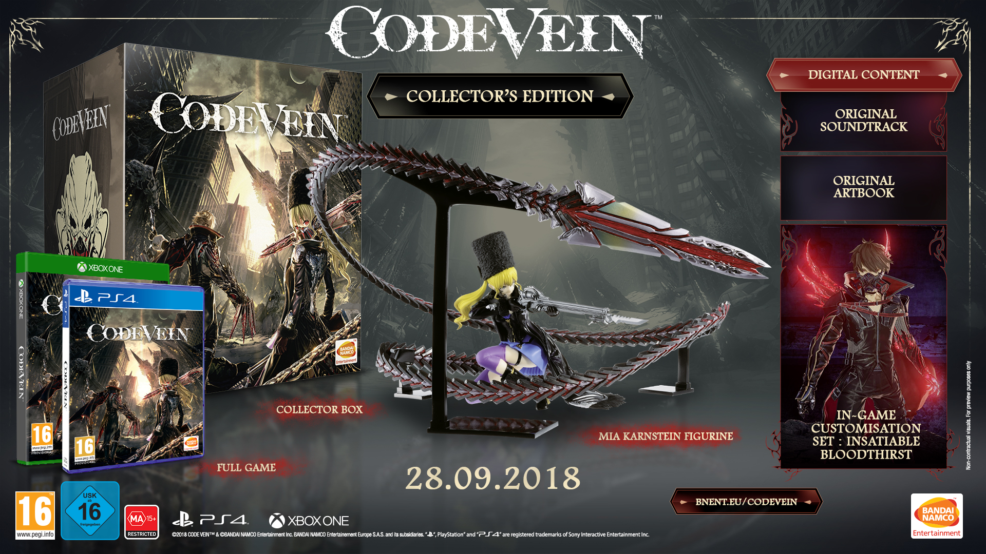 Zdjęcie okładkowe wpisu Code Vein otrzymało datę premiery oraz zapowiedź edycji kolekcjonerskiej