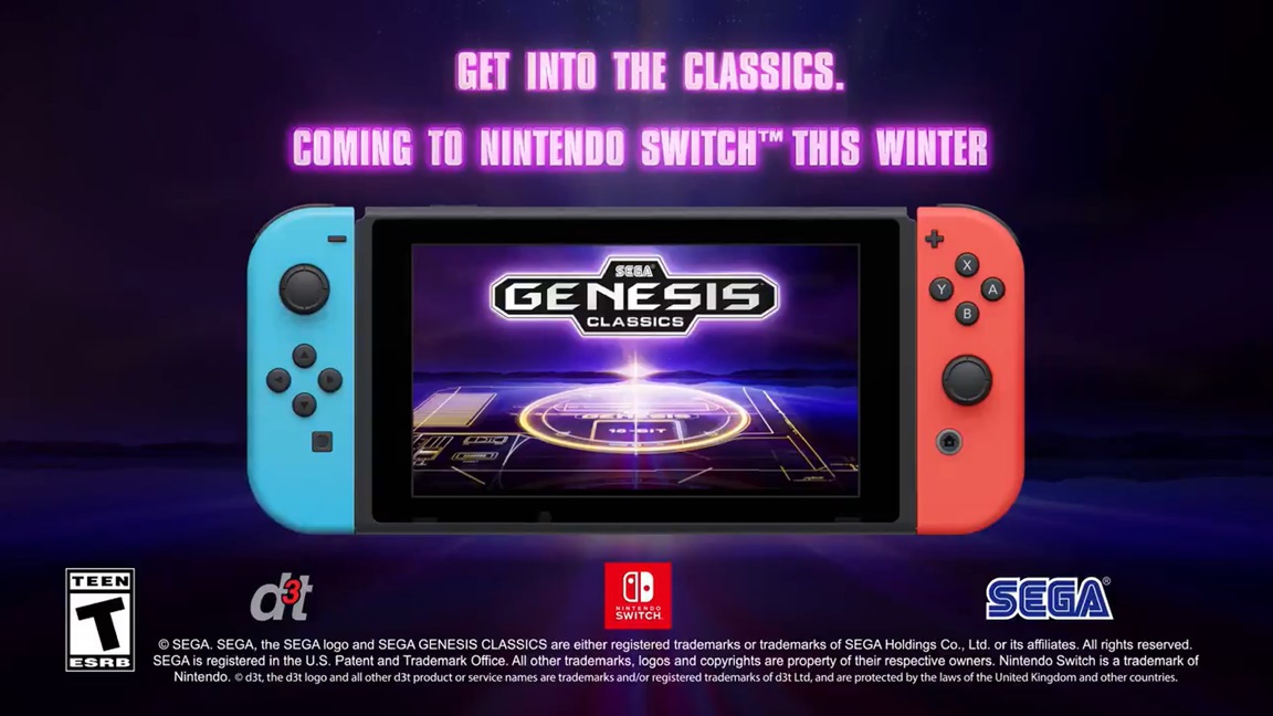 Zdjęcie okładkowe wpisu SEGA Genesis Classics trafi na Nintendo Switch 7 grudnia