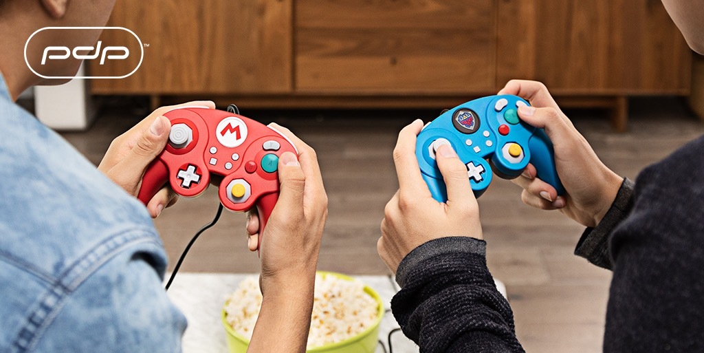 Zdjęcie okładkowe wpisu PDP przygotowuje dla Nintendo Switch trzy pady stylizowane na kontrolery od GameCube