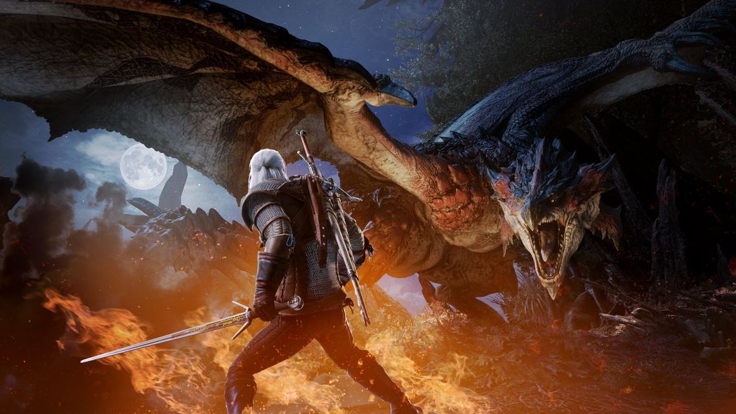 Zdjęcie okładkowe wpisu Wiedźmin Geralt dołączy do Monster Hunter World 8 lutego