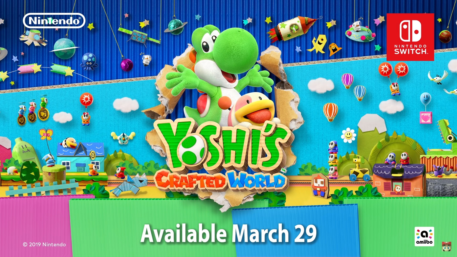 Zdjęcie okładkowe wpisu Zwiastun premierowy Yoshi’s Crafted World