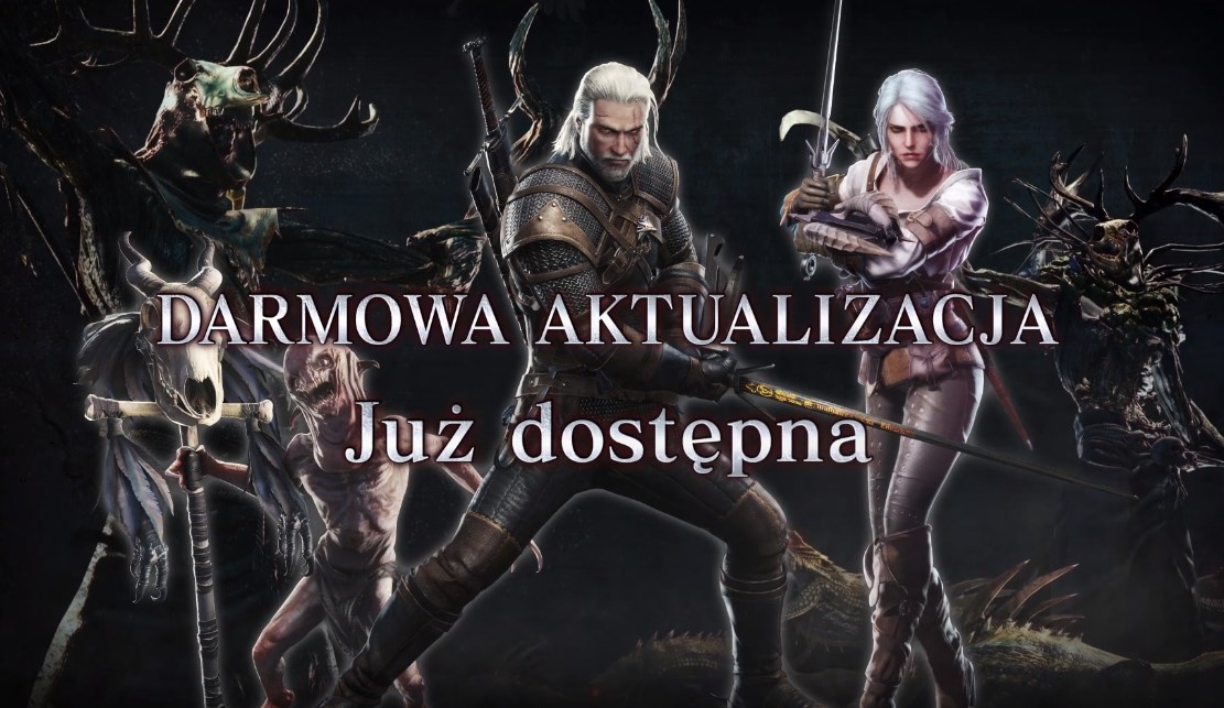Zdjęcie okładkowe wpisu Wiedźmin Geralt i Ciri już dostępni za darmo w Monster Hunter: World!