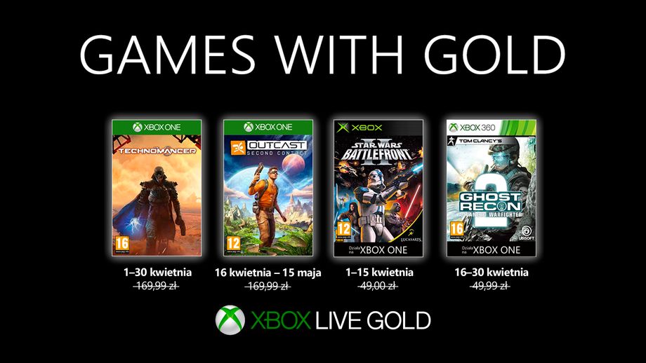 Zdjęcie okładkowe wpisu Poznaliśmy kwietniową ofertę gier Games with Gold