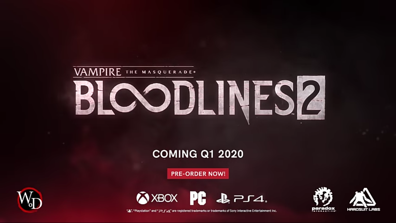Zdjęcie okładkowe wpisu Szok, niedowierzanie! Zapowiedziano kontynuację Vampire: The Masquerade – Bloodlines!