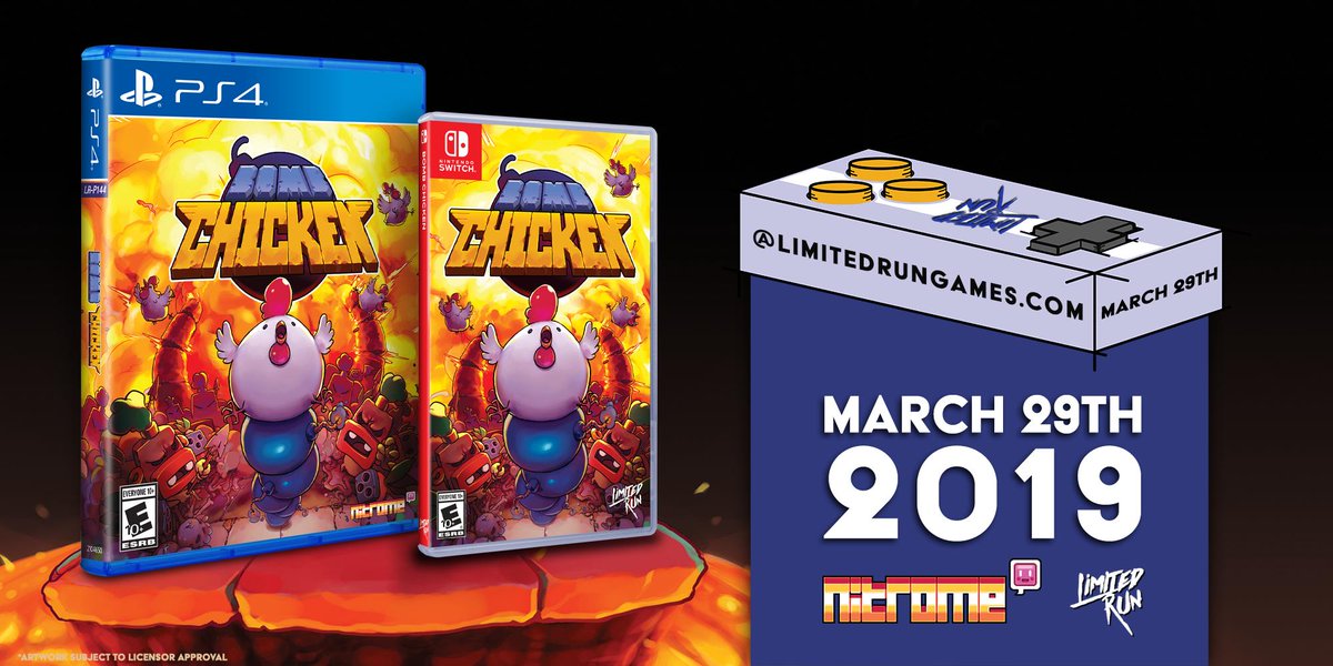 Zdjęcie okładkowe wpisu Bomb Chicken otrzyma wydanie pudełkowe dla PS4 i Nintendo Switch