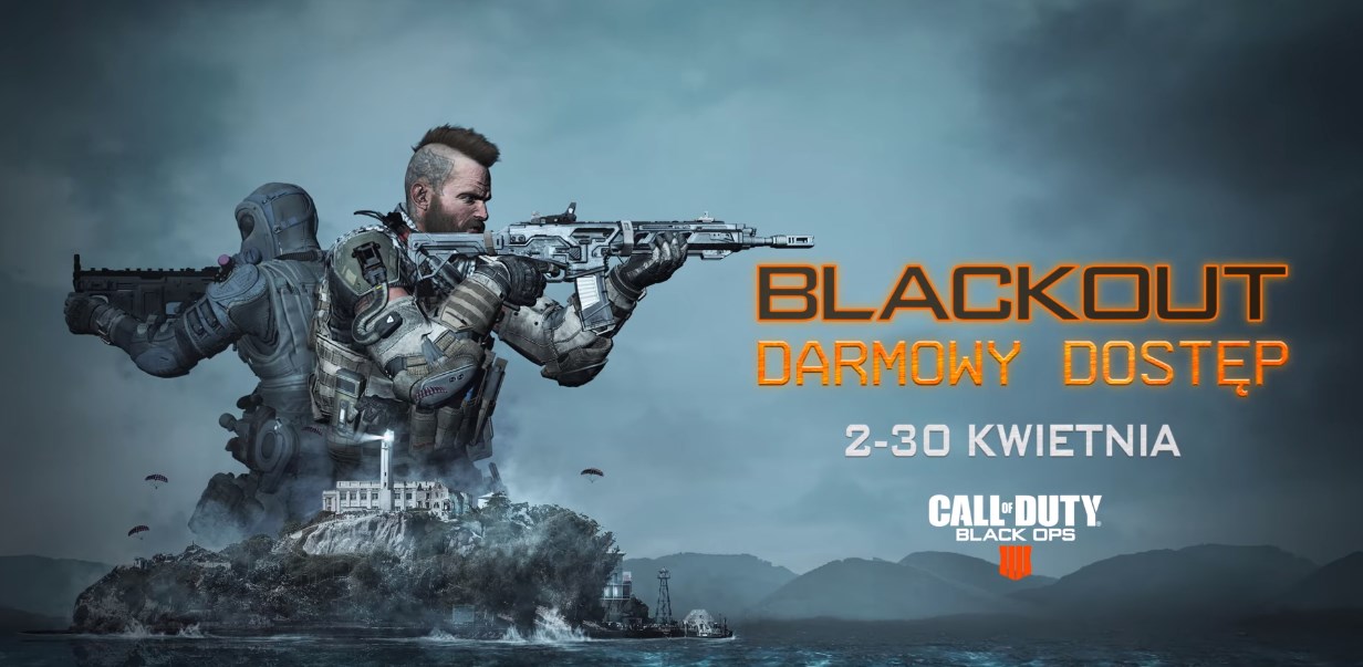 Zdjęcie okładkowe wpisu Blackout staje darmowy na miesiąc, nowa mapa Alcatraz już dostępna