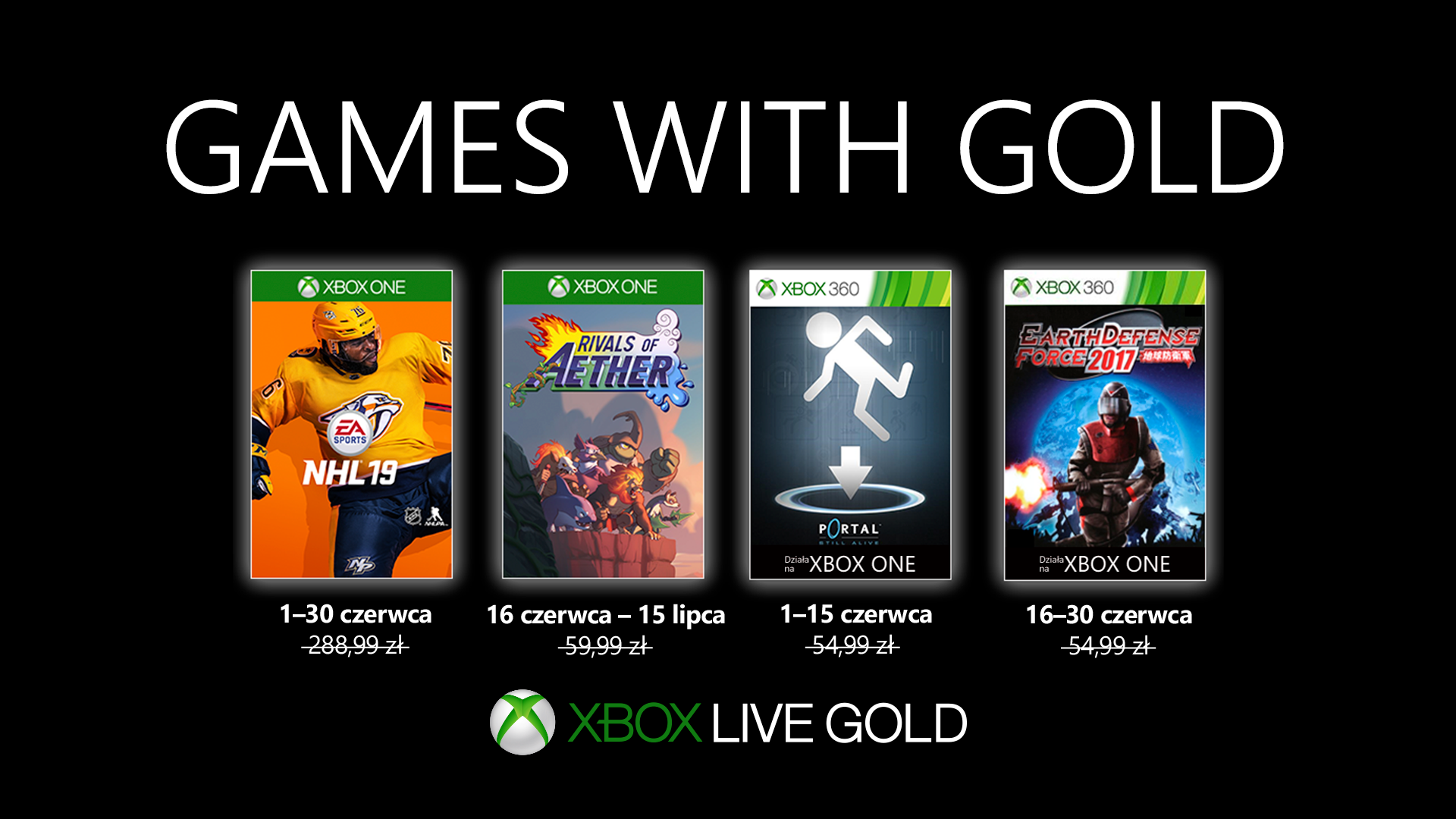 Zdjęcie okładkowe wpisu Games with Gold na czerwiec 2019