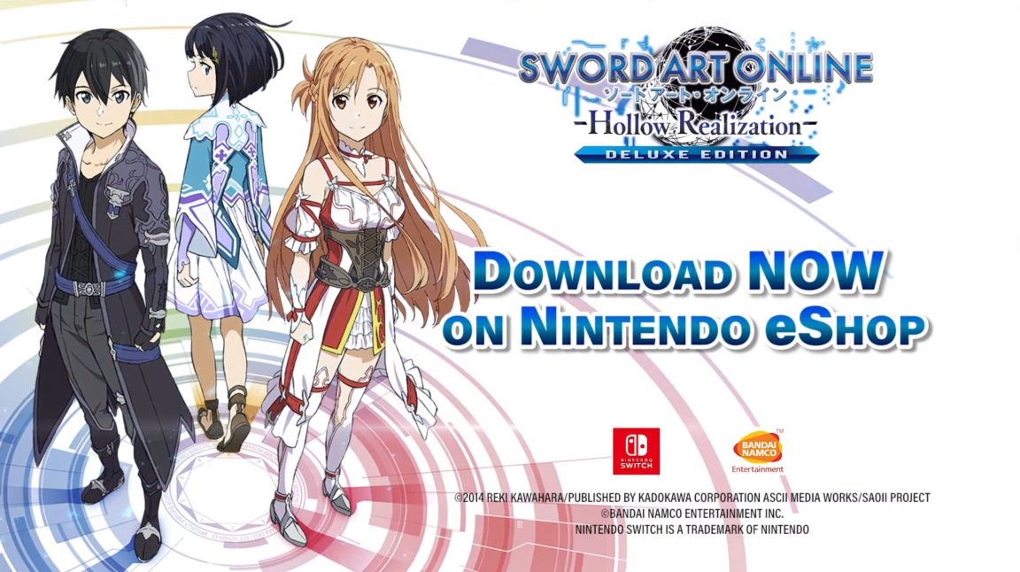 Zdjęcie okładkowe wpisu Sword Art Online: Hollow Realization Deluxe Edition – zwiastun premierowy wersji dla Nintendo Switch