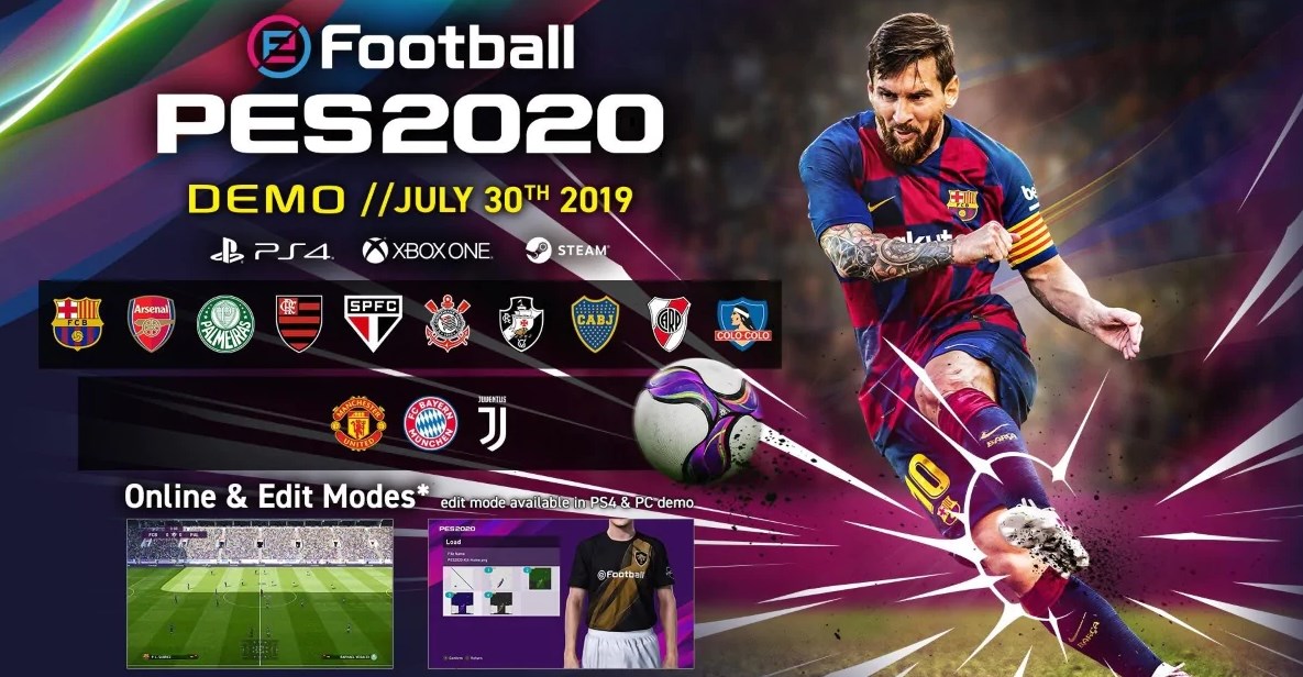 Zdjęcie okładkowe wpisu Demo eFootball PES 2020 już dostępne na konsolach
