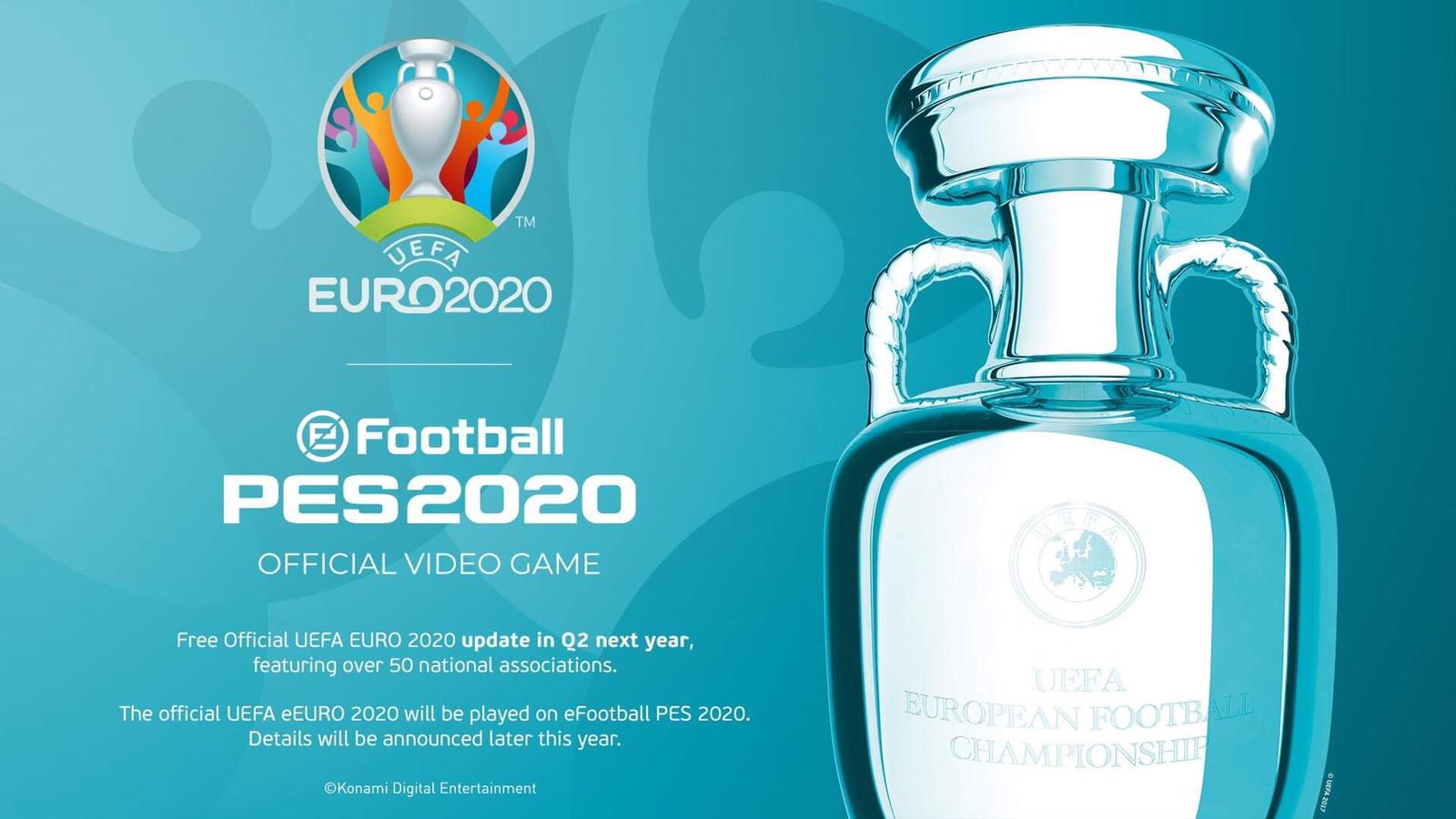 Zdjęcie okładkowe wpisu eFootball PES 2020 oficjalnie z Euro 2020 i ligą włoską