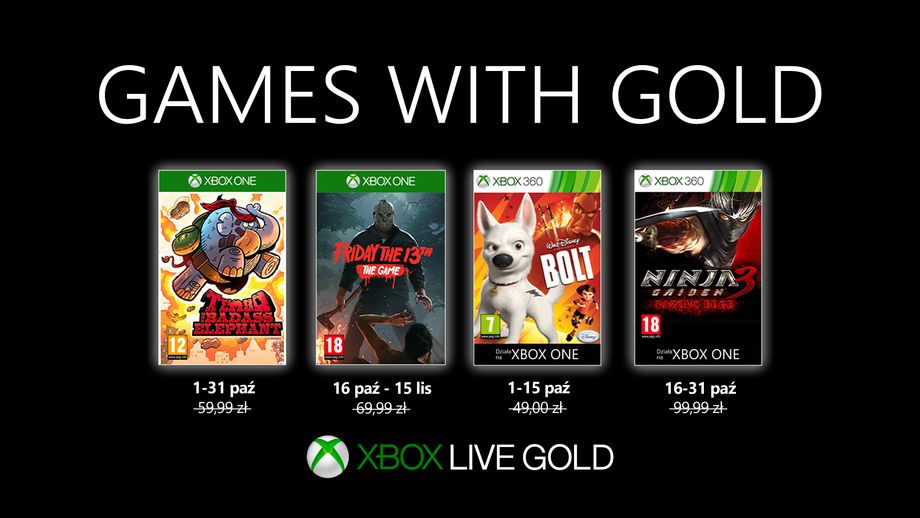 Zdjęcie okładkowe wpisu Październikowa oferta gier dla abonentów Xbox Live Gold