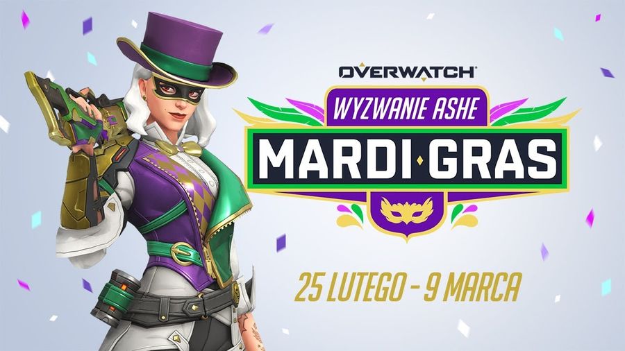 Zdjęcie okładkowe wpisu Overwatch – wyzwanie Ashe: Mardi Gras i tryb Eksperymenty na konsolach