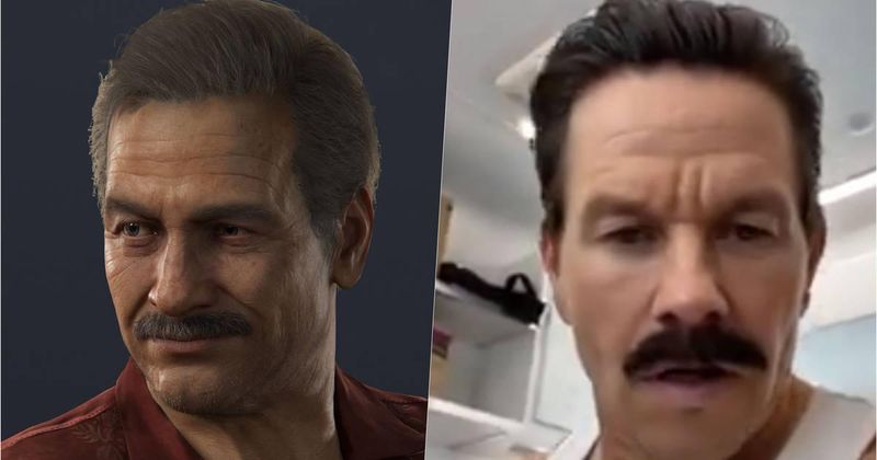 Zdjęcie okładkowe wpisu Mark Wahlberg z charakterystycznym wąsem, jako Sully w filmie Uncharted.