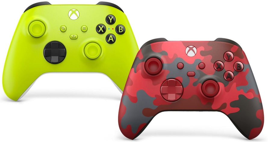 Zdjęcie okładkowe wpisu Microsoft zaprezentował dwa nowe pady: Electric Volt i Daystrike Camo