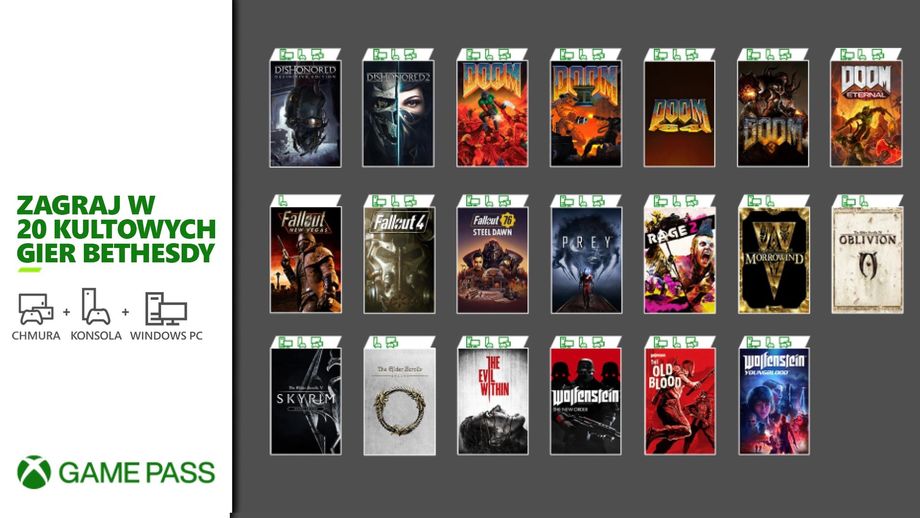 Zdjęcie okładkowe wpisu 20 gier od Bethesdy trafiło dziś do Xbox Game Pass