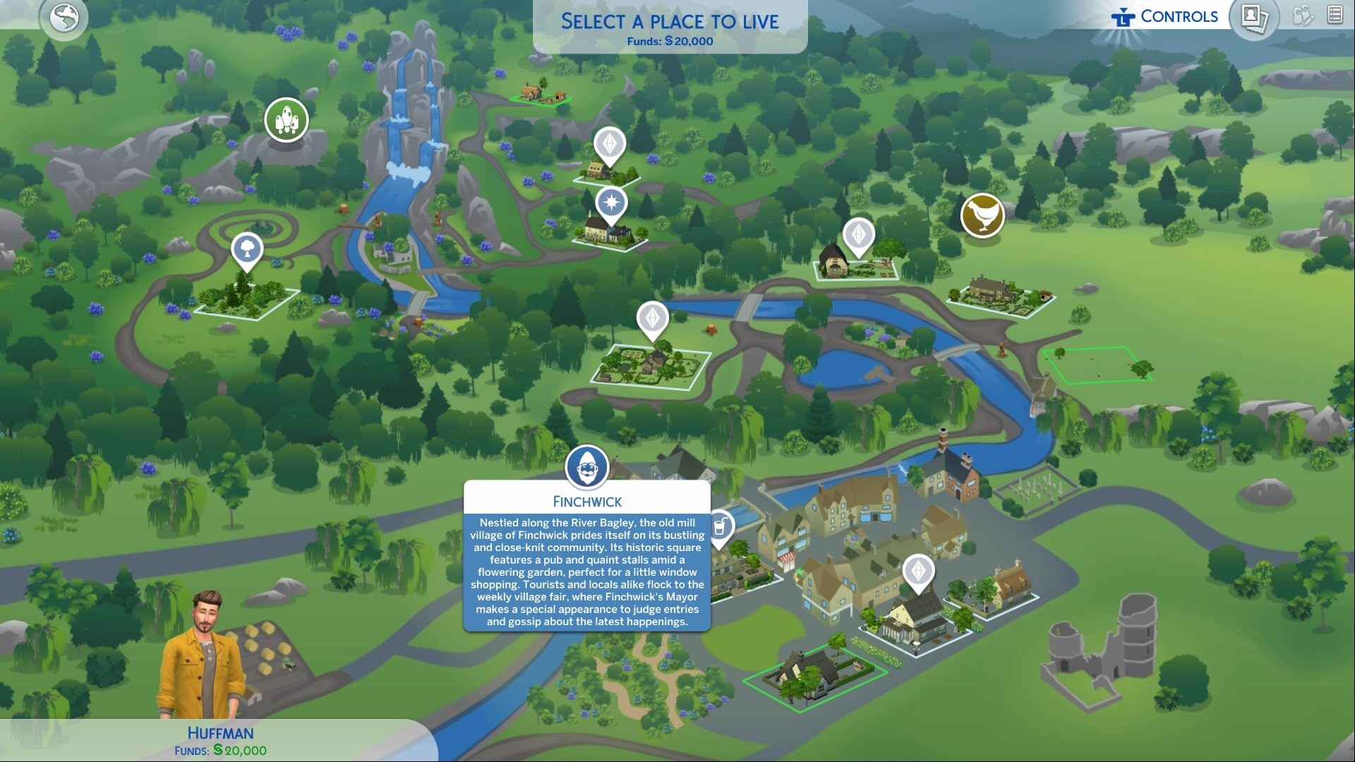 Mapa w dodatku Wiejska Sielanka