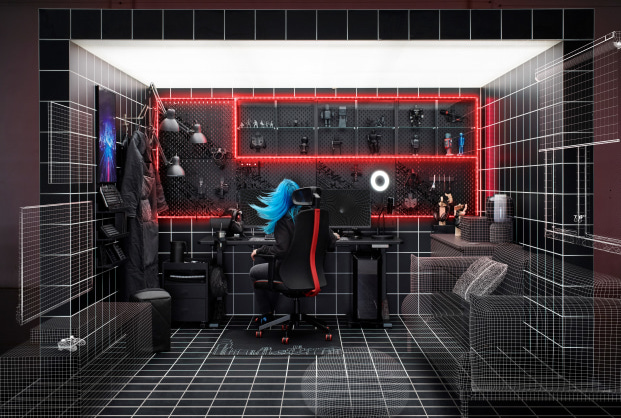 Zdjęcie okładkowe wpisu IKEA prezentuje kolekcję mebli i akcesoriów dla graczy