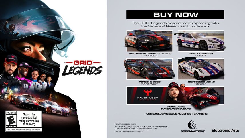 Zdjęcie okładkowe wpisu GRID Legends – Seneca i Ravenwest Double Pack już dostępne