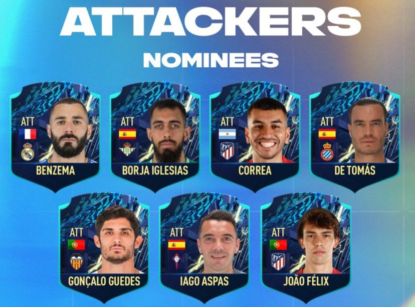 Zdjęcie okładkowe wpisu FIFA 22: Głosuj na najlepszych piłkarzy z LaLiga (TOTS) i wygraj PS5