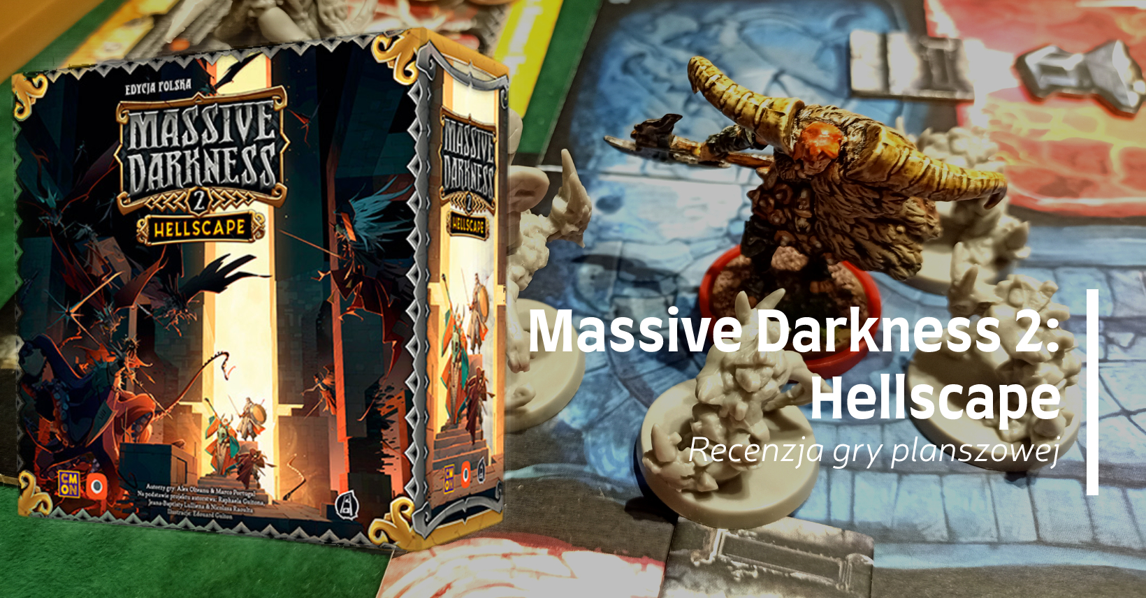 Zdjęcie okładkowe wpisu Recenzja: Massive Darkness 2: Hellscape [Planszówka]