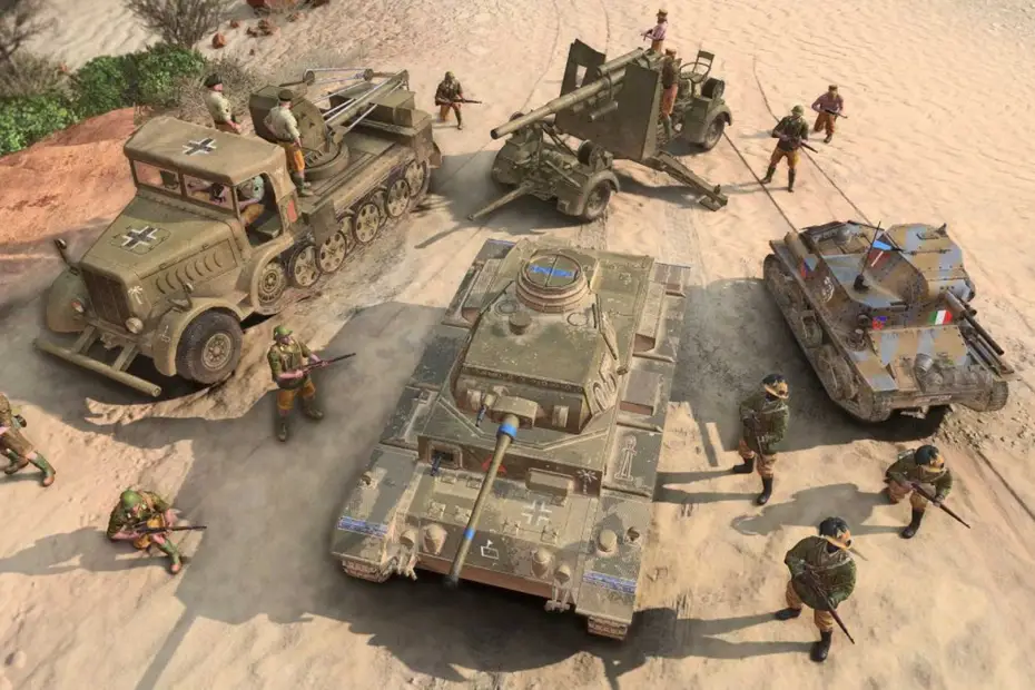 Zdjęcie okładkowe wpisu Zobacz zwiastun frakcji Afrikakorps w Company of Heroes 3