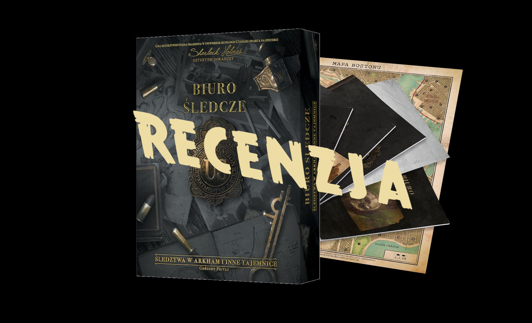 Zdjęcie okładkowe wpisu Recenzja: Biuro Śledcze: Morderstwa w Arkham i inne tajemnice